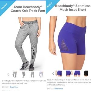 Bundle of BEACHBODY Coach pants & shorts